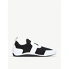 ROGER VIVIER SPORTY VIV SATIN AND LEATHER TRAINERS