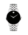 MOVADO MEN'S 40MM ULTRA SLIM WATCH WITH BRACELET BLACK MUSEUM DIAL,PROD214130010