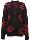 AMIRI SNAKE KNIT CARDIGAN