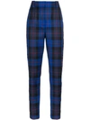 VERSACE CHECKED WOOL TROUSERS