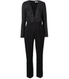 GIVENCHY Black Polka Dot Tailored Jumpsuit,2296931277467435454