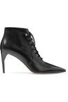 MIU MIU Lace-up leather ankle boots