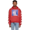 OFF-WHITE OFF-WHITE RED DIAGONAL BERNINI OVER HOODIE