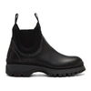 Prada Rodeo Neoprene Chelsea Boots In Black In F0002 Black