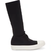 RICK OWENS DRKSHDW RICK OWENS DRKSHDW BLACK SOCK SNEAKER HIGH-TOP BOOTS