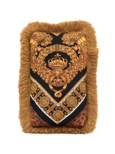 Versace Fringe Pillow Iphone X Case In Black Multi