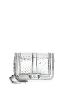 REBECCA MINKOFF Small Love Chevron-Quilted Leather Crossbody Bag