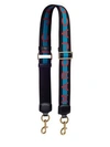 Marc Jacobs Logo Webbing Crossbody/shoulder Strap In Blue Multi