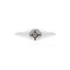 NO 13 Diamond Mini Signet Ring – Silver
