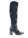 SAM EDELMAN Hai Snakeskin Knee-High Boots