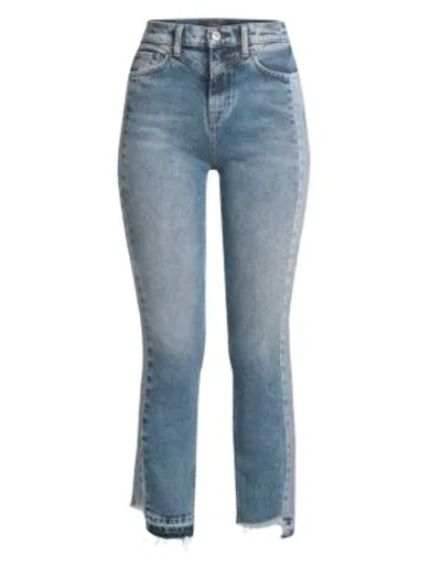 Hudson Zoeey High-rise Straight Cropped Jeans With Front Yoke In Dawson