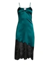 CAMI NYC Selena Stretch Silk & Lace Slip Dress