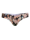 Commando Print Microfiber Thong In Marrkesh