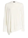 THEORY Asymmetrical Merino Wool Sweater