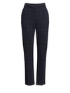 THEORY Straight Leg Check Trousers