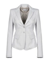 Patrizia Pepe Sartorial Jacket In Light Grey
