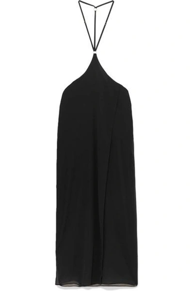 Marika Vera Perdita Chiffon Nightdress In Black