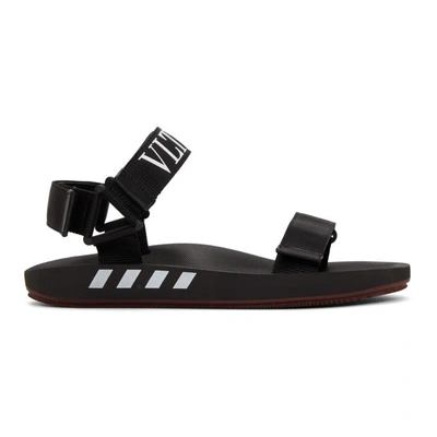 Valentino Garavani Vltn Velcro Sandals In Black