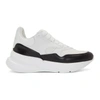 ALEXANDER MCQUEEN White & Black Oversized Runner Sneakers