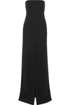 AKRIS STRAPLESS WOOL-BLEND GOWN