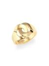 DINH VAN Menottes 18K Yellow Gold Rigid Ring