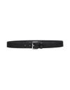 NEIL BARRETT NEIL BARRETT MAN BELT BLACK SIZE 38 SOFT LEATHER,46599674FT 7