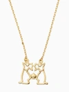 KATE SPADE celestial charm gemini pendant,098686707160