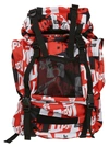 Gosha Rubchinskiy Medium Graphic Backpack In Red