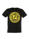 FENDI DOUBLE F LOGO T-SHIRT,10664351