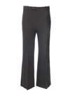 CHLOÉ CROPPED FLARED TROUSERS,10664257