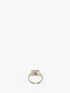 ALEXANDER MCQUEEN SKULL MEDALLION SQUARE RING,533939J160K0953