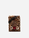 DOLCE & GABBANA CROSS-BODY BAG IN LEOPARD FAUX FUR,BM1579AV6058S193