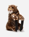 Dolce & Gabbana Leopard Stuffed Toy Backpack In Leopard Print