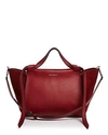 ELENA GHISELLINI USONIA MEDIUM LEATHER & SUEDE SATCHEL,80052114B0896