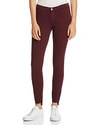 FRAME LE SKINNY DE JEANNE RAW-EDGE STAGGER JEANS IN PINOT,LSJRS403