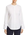 DONNA KARAN NEW YORK BUTTON-DOWN DRAWSTRING-CUFF TOP,D8GM0CBP