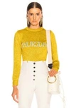 ALBERTA FERRETTI Thursday Lurex Crewneck Sweater,ALBF-WK35