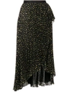 Philosophy Di Lorenzo Serafini Floral Pleated Skirt - Black In Black
