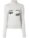 CHIARA FERRAGNI EYE LOGO JUMPER