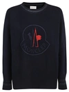 MONCLER LOGO EMBROIDERED SWEATER,10664697
