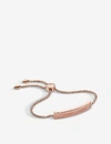 Monica Vinader Baja Facet Rose Quartz Bracelet In Pink