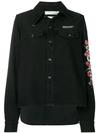 OFF-WHITE embroidered flowers denim shirt