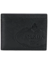 PRADA logo embossed Saffiano card holder