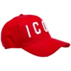 Dsquared2 Be Icon Baseball Cap In Red