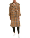 BURBERRY VINTAGE CHECK COTTON TRENCH COAT,5045553404108