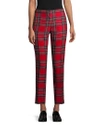 BURBERRY TARTAN CROPPED TROUSER,1000084861695