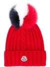 MONCLER ribbed knit hat