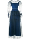 ALEXIS MABILLE ALEXIS MABILLE LAYERED TULLE EVENING DRESS - BLUE