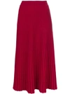 MOLLI MOLLI FLORE PLEATED SKIRT - RED
