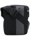 HUGO BOSS BOSS HUGO BOSS LOGO ZIPPED MESSENGER BAG - BLACK